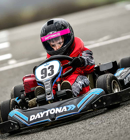 Bambino racer aged six